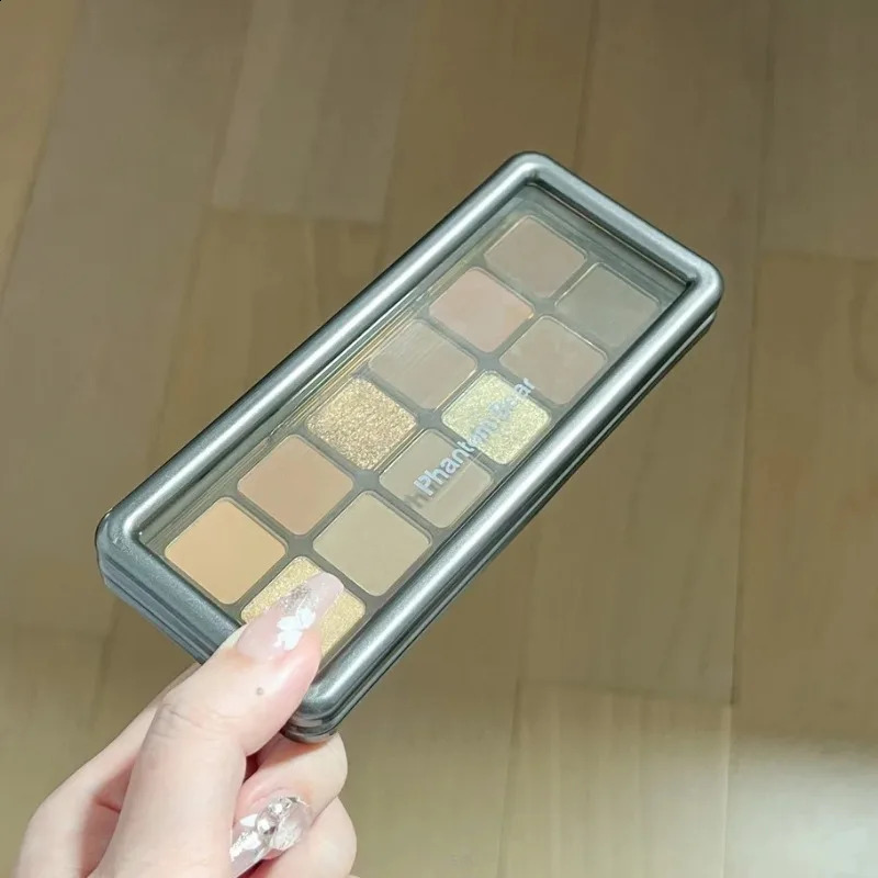 Pearl Low Saturation Eyeshadow Palette Matte Grey Pink Glitter Eye Pigment Lasting Waterproof Eye Shadow Korean Makeup Cosmetics 240914