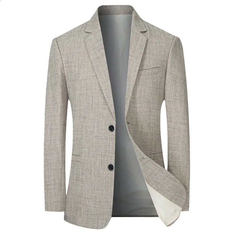 Mens Suit Jacket Thin Blazers Spring Autumn Solid Business Casual Suit Jacket Men Clothing Blazer Hombre Coats 240914
