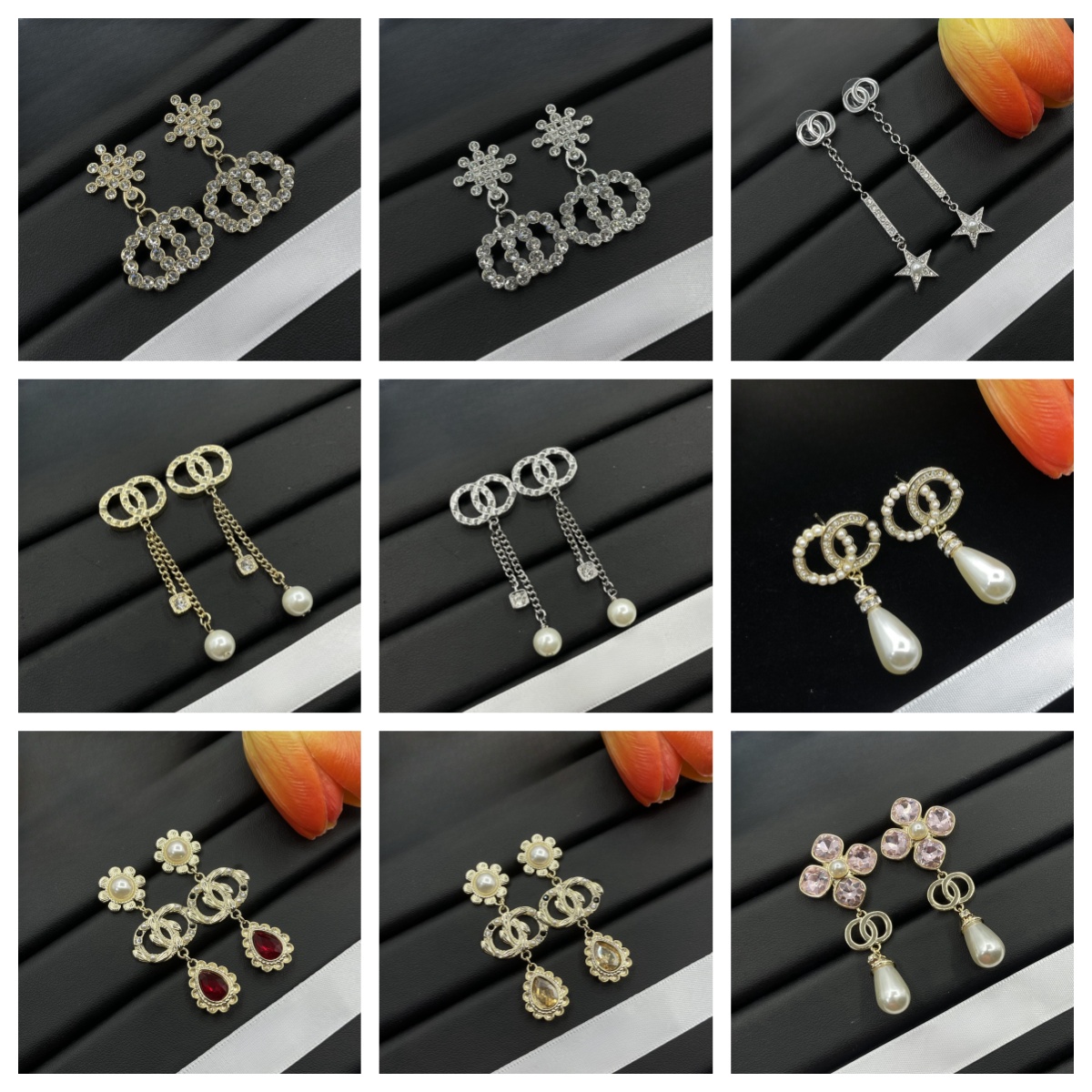 Long Style Designer Ear Stud Earrings Pearl Earring Fashion Womens Wedding Party Jewelry Accessories 20 styles jewelry gifts