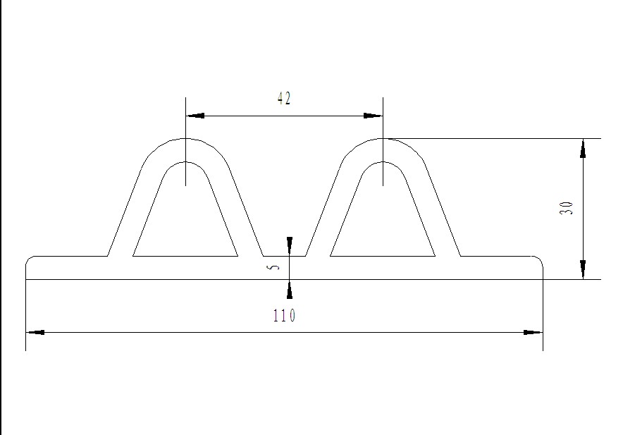 Wharf ship large fender anti-shock strip anti-collision sealing strip edge strip wear resistance