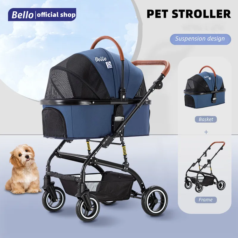 Pet Travel Carrier Bag For Petshop Dog Bike Trailer Pet Trolley Stroller Carrier For Small Dogs
