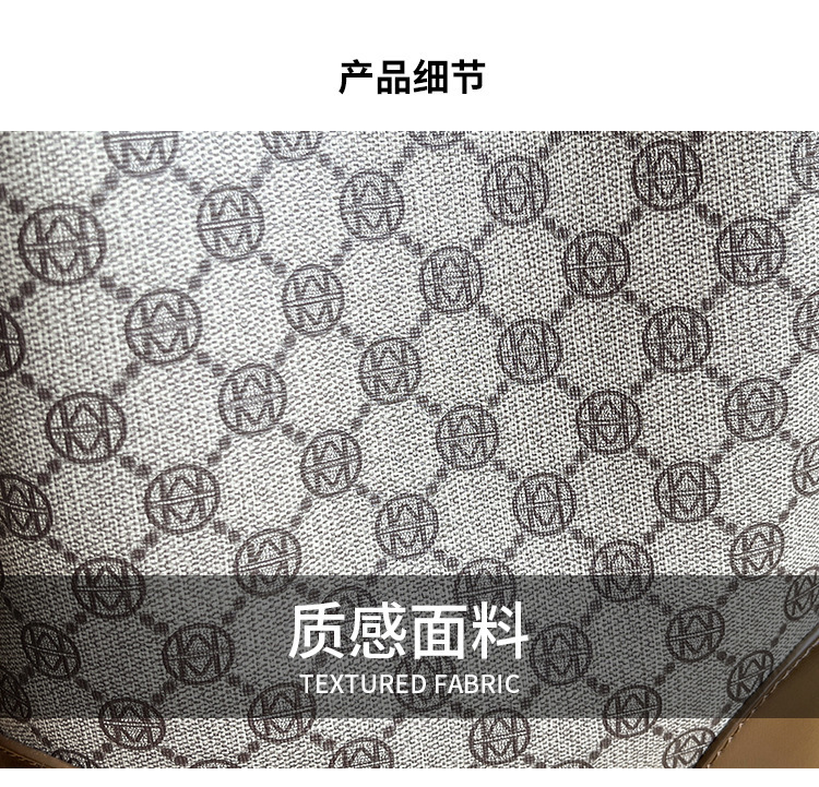Big women 2024 new versatile large capacity high-end internet celebrity niche shoulder crossbody leather bucket bag