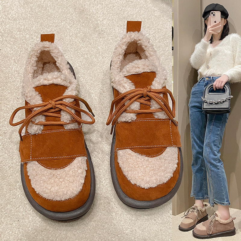 Winter Warm Fashion Boots: Women's Low Top Plus Size Versatile Style 9e0e
