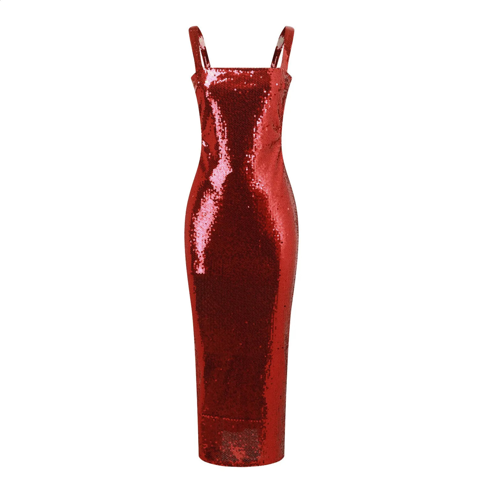 Sequin Cocktail - Women's Halter Neck Sleeveless Mini Dress, Sexy Wrap Hip Slim-Fit Evening Party Dress C260312