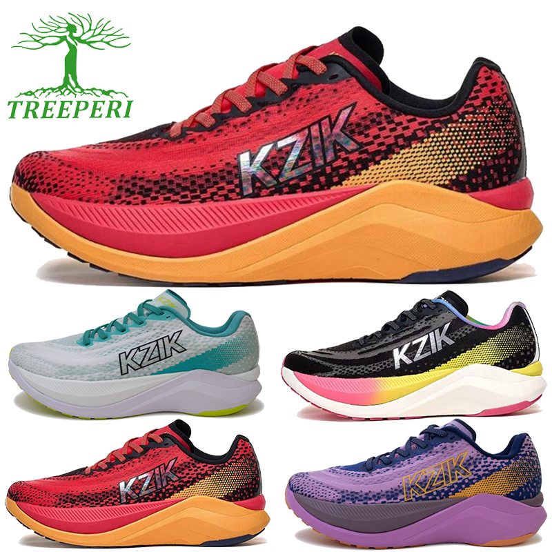 Treeperi KIZK Speed Carbon designer mens running shoes red yellow White Jade Black Multi color Purple Navy low fashion sneakers outdoor men women spor