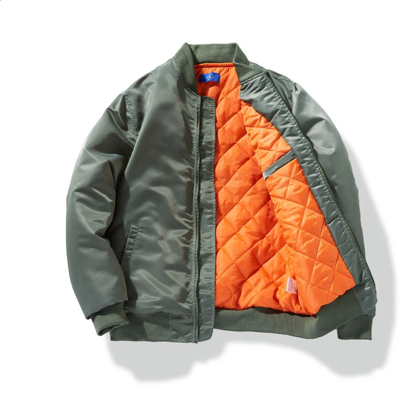 LUKER CMSS Mens Pilot Jackets Cotton Padded Army Bomber Jacket Coat Autumn Winter Male Military Motorcycle 240919