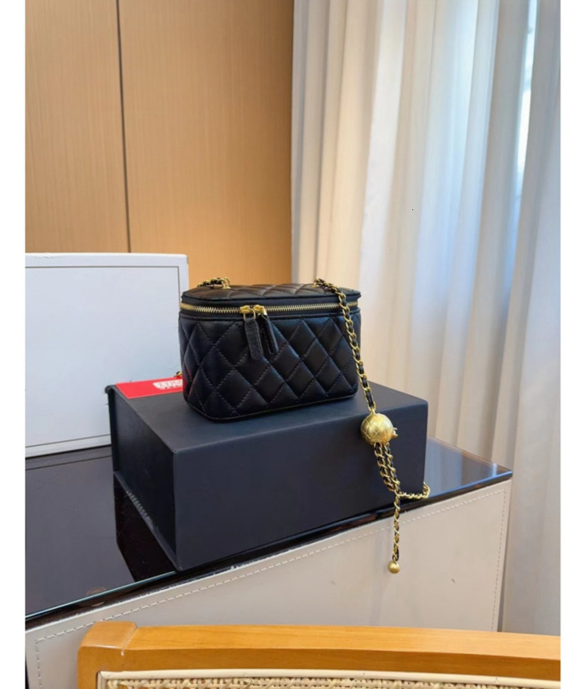 Nouveau Sac à Cosmétiques Style Boule Dorée Sac Cabas Femme Sacs à Main Designer Boîte Maquillage Pochette de Rangement Trousse de Toilette