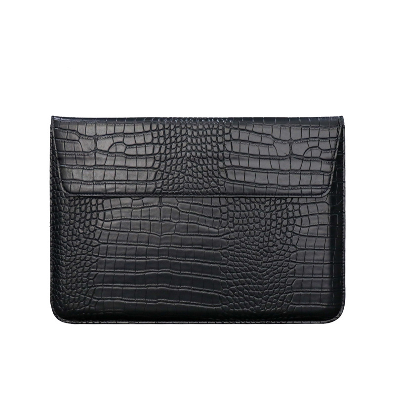 Universal Crocodile Patterned Waterproof Laptop Protective Cover PU Leather Sleeve For Macbook for 9 inch-16.2" Tablets and Laptops