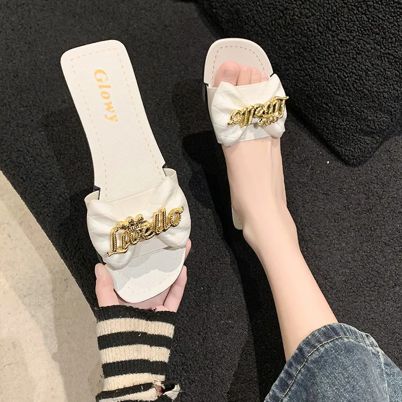 Sandal Lady Summer Flip-Flops Non-Slip Casual Beach Shoes Women Flat Slippers cd3