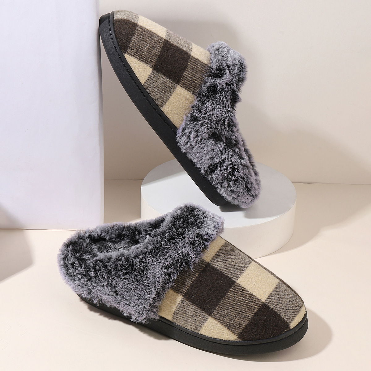 Winter Warm Fleece Slippers for Couples, Five Trendy Colors, Free Shipping 1481