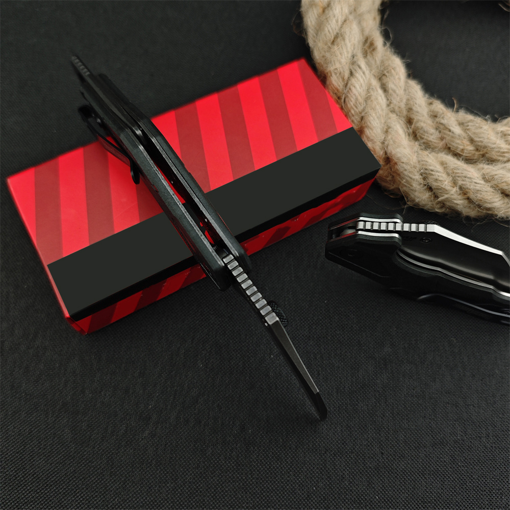 Assisted Opening Folding Knife Stonewashed Blade GFN Handle Portable Outdoor Cutting Tool