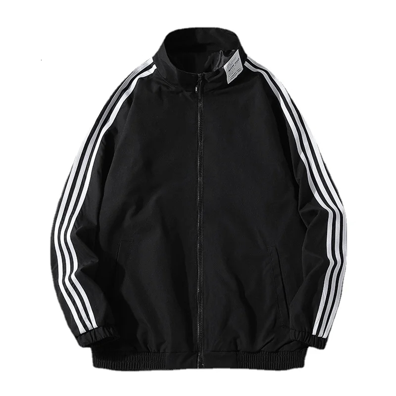 Trendy Fashion Winter Windproof Lapel Simple Solid Color Windbreaker Outdoor Jogging Camping Sports Jacket 240918