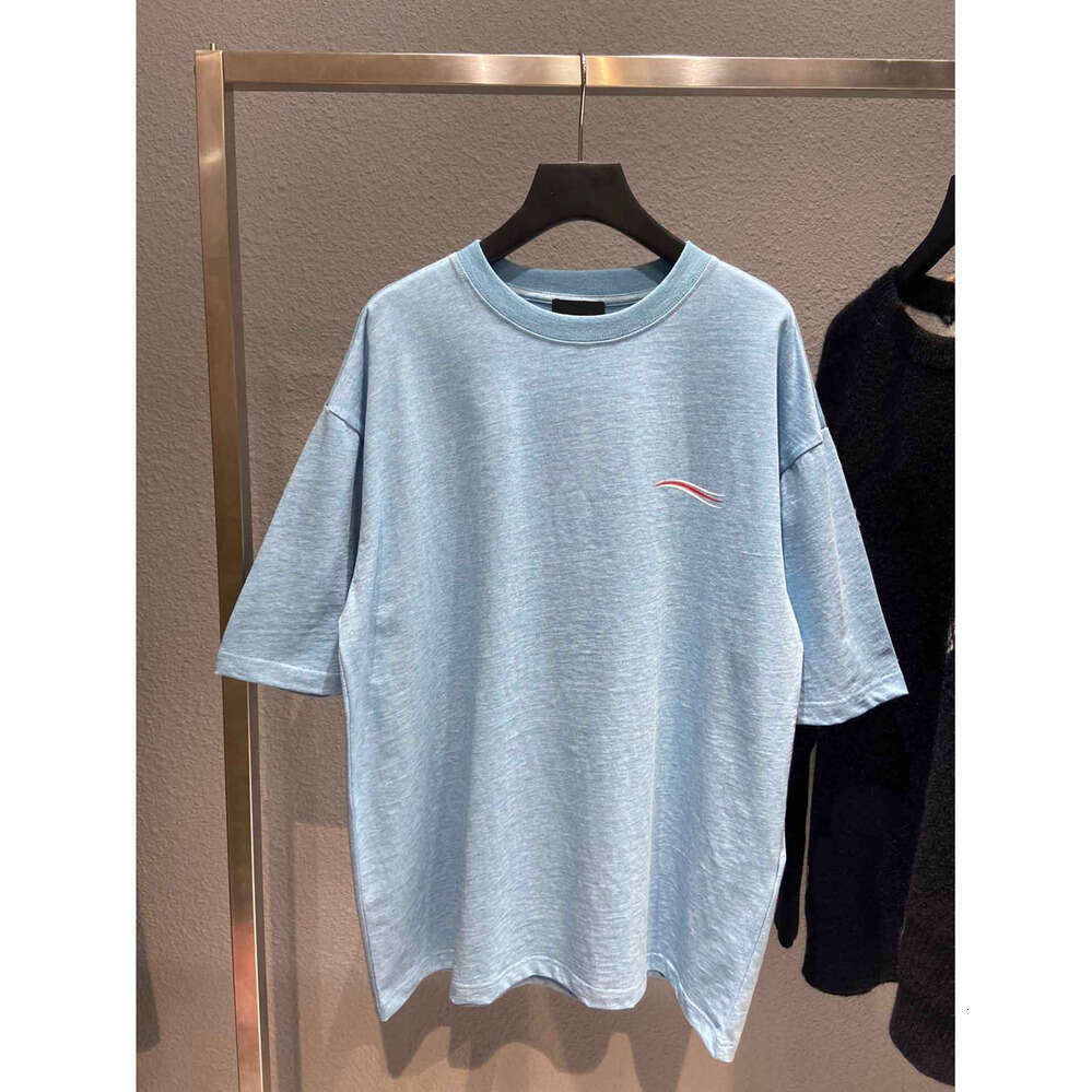 Men's Plus t shirt Tees & Polos Round neck embroidered and printed polar style summer wear with street pure cotton tshirt 22
