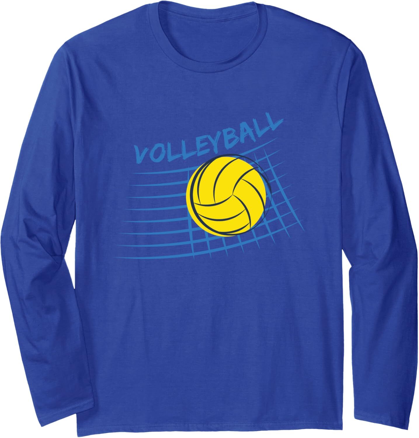 Long Sleeve Shirts for Men sweatshirt Volleyball Yellow Crash Ball Ace Sport Gift Long Sleeve Tee Streetwear Casual tops clothes fashion