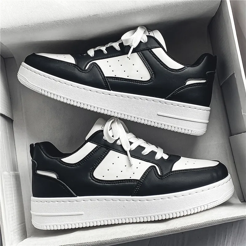 GAI New Board for spring new leather breathable sports and leisure youth trend versatile thick soled men's shoes Mint