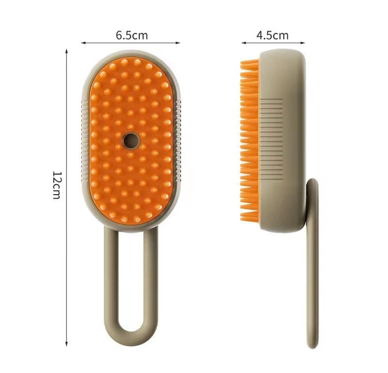 Pet Steam Brush Cat Dog Cleaning Steamy Spray Massage Beauty Comb 3 In 1 Hair Removal Grooming Supplies Pets Accessories