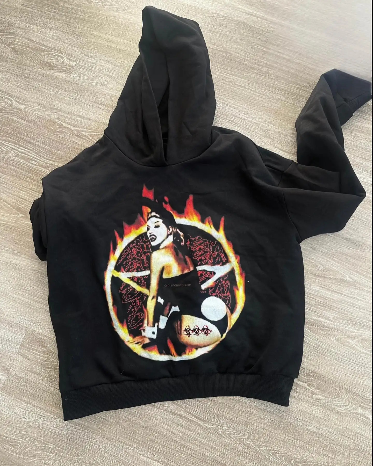Streetwear Hoodies Harajuku Hip Hop Punk Crying Devil Graphic Print Pullover Hoodie Oversized Sweatshirt Y2K Clothing Men Women 240914