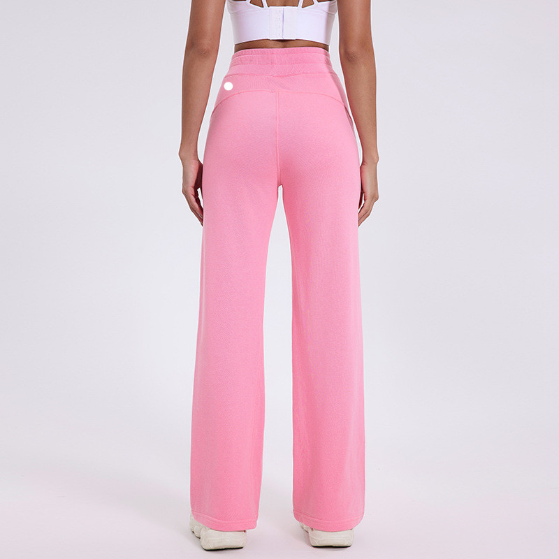 5092 Womens Straight Pants Trousers Yoga Pants with Pockets Jogger Sports Gym Running Casual Long Pants