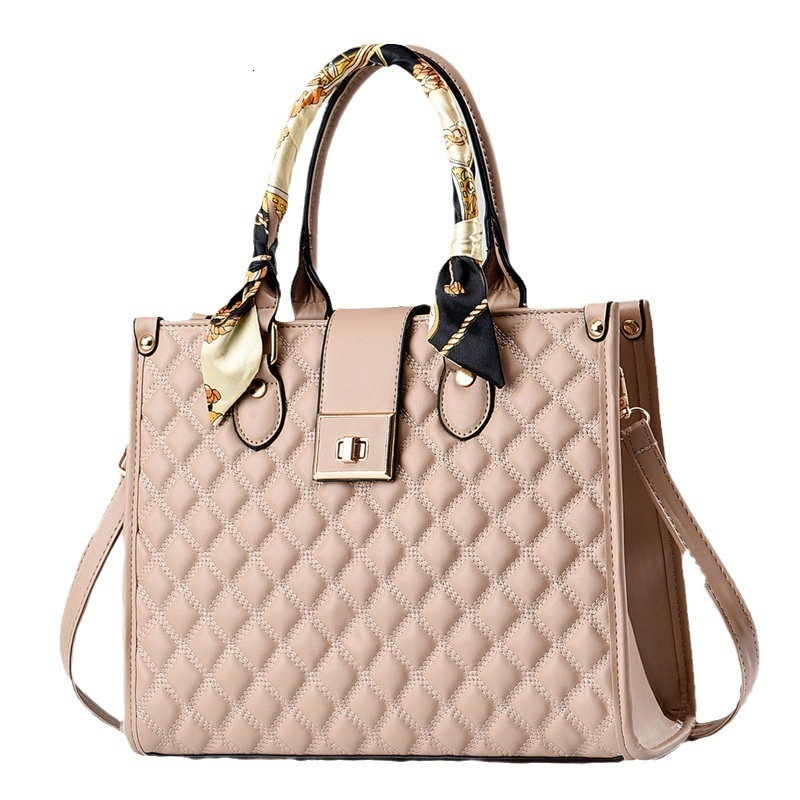 2023 Summer Edition Lingge Women's Large Capacity Tote Commuter Single Shoulder Crossbody Bag
