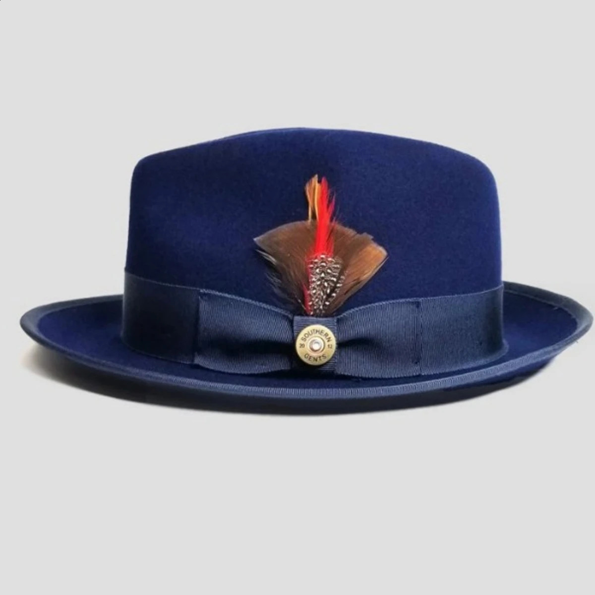 Wool Derby Hat Mens Fedora Hat with Knot Summer Jazz Disco Hat Black Fedora Hat Small Brim Hat 240919