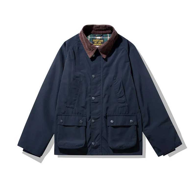 Outdoor Jacket OKONKWO Hunting Oil Wax Jacket Windbreaker Work Coat Outdoor Trekking Travel Camping Hiking Climbing Hunting Clothe Cargo Blazer M24091