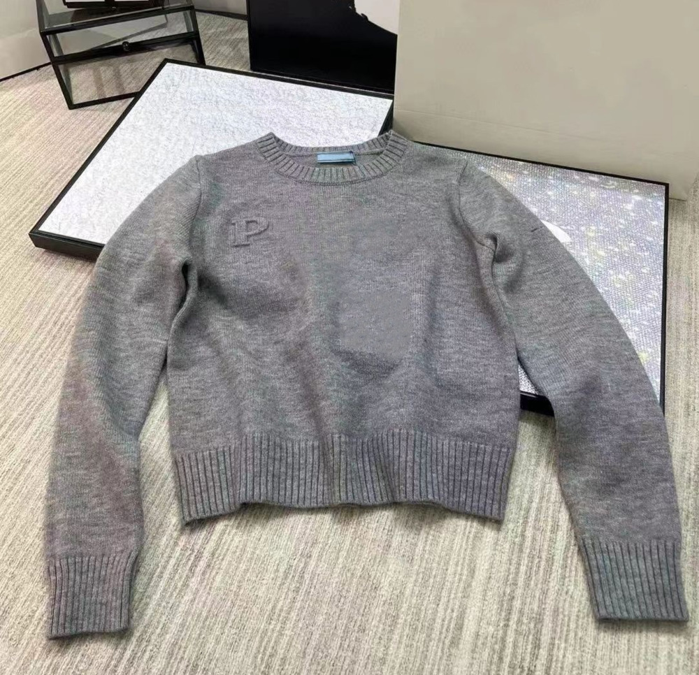 luxury clothing women wool sweater sweatshirt designer sweater round neck knitwear embroidered polo bottom shirt fashion pullover overcoat 066