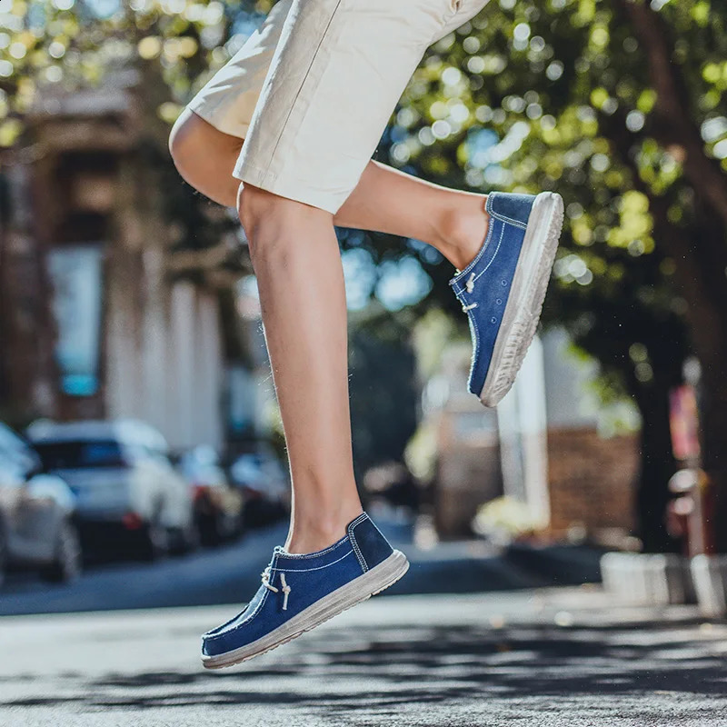 MIXIDELAI Arrival Summer Autumn Comfortable Casual Shoes Mens Canvas Shoes For Men Fashion Flat Loafers Shoe Size 48 240909