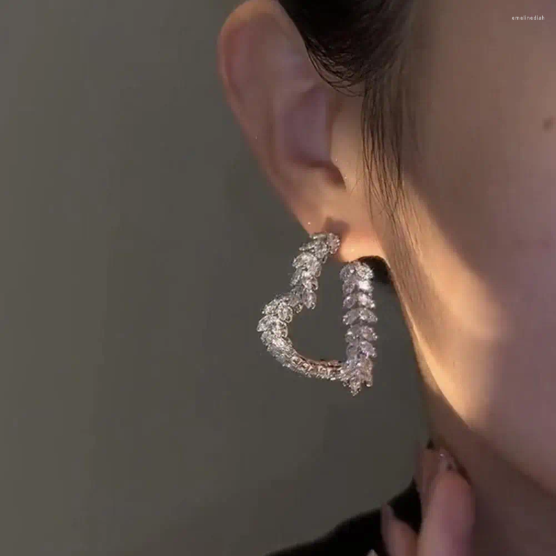 Earrings Wheat Stud Zircon Hoops Korean Design | Charm Jewelry 4