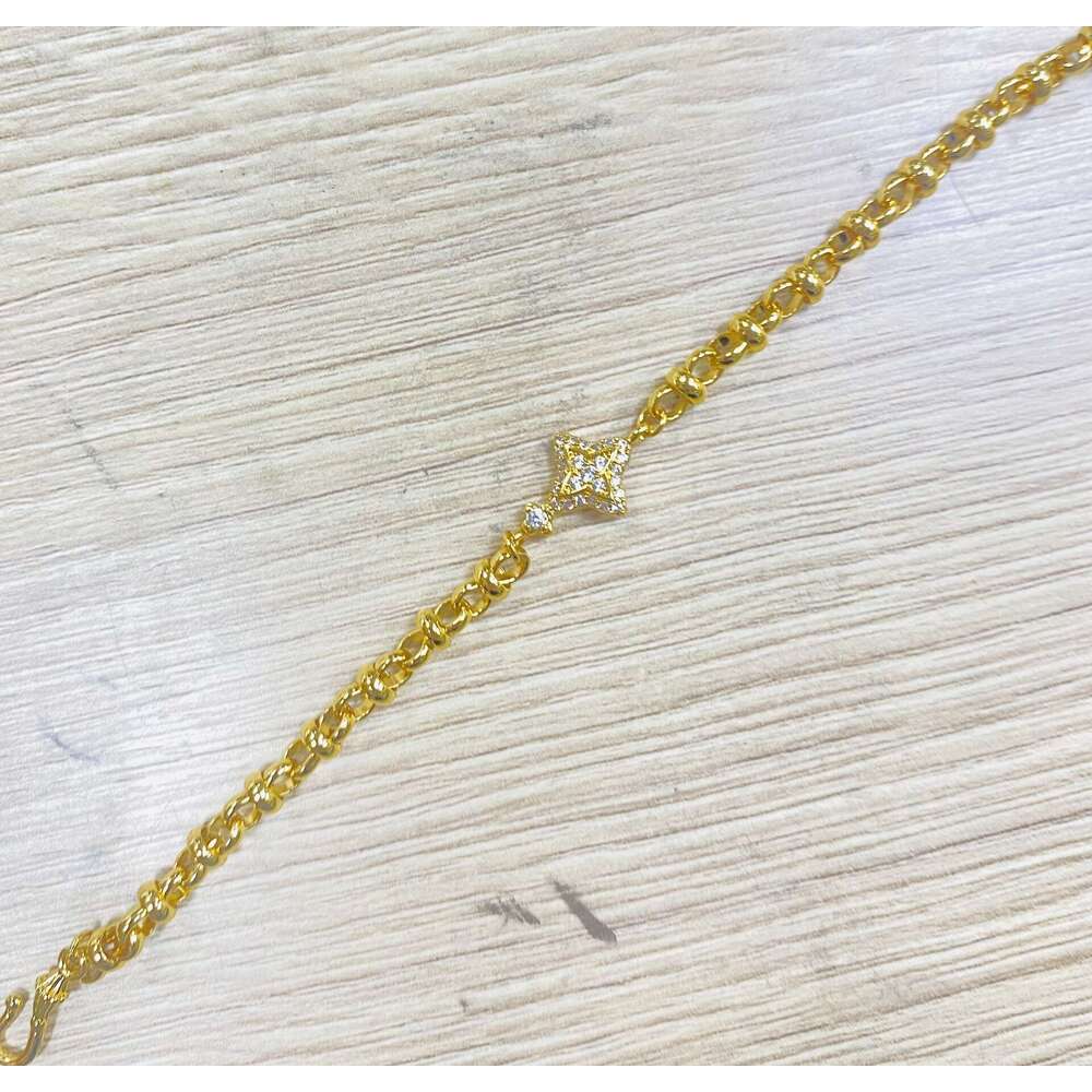 Bracelet For Men and Women Designer jewelry Small and niche 18k gold fine bracelet, ins style mousang bracelet, star bracelet, men's and women 