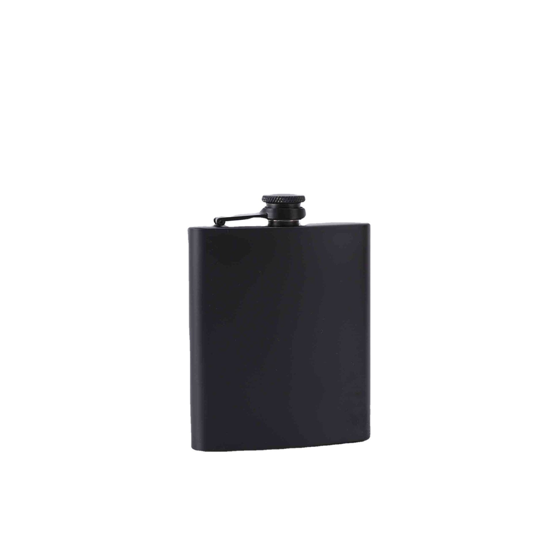 Stainless steel hip flask Manufacturer wholesales new matte black spray paint 678 ounce portable outdoor stainless steel wine pot