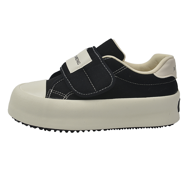 Casual Canvas Shoes for Women: Versatile White, Thick Sole, Comfort Fashion, Free Shipping f9a3