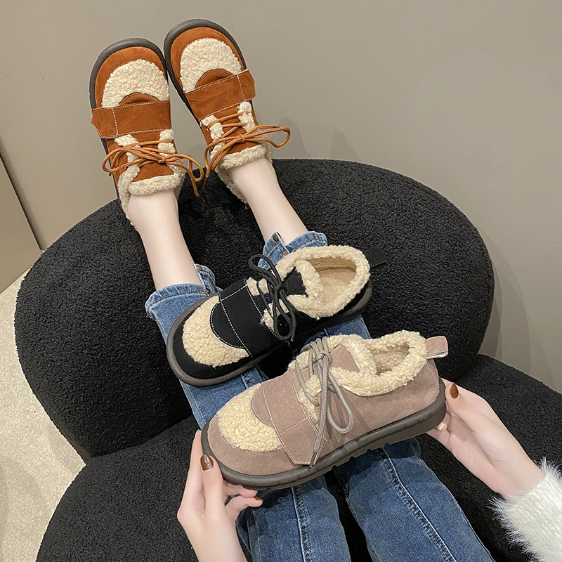 Winter Warm Fashion Boots: Women's Low Top Plus Size Versatile Style 9e0e