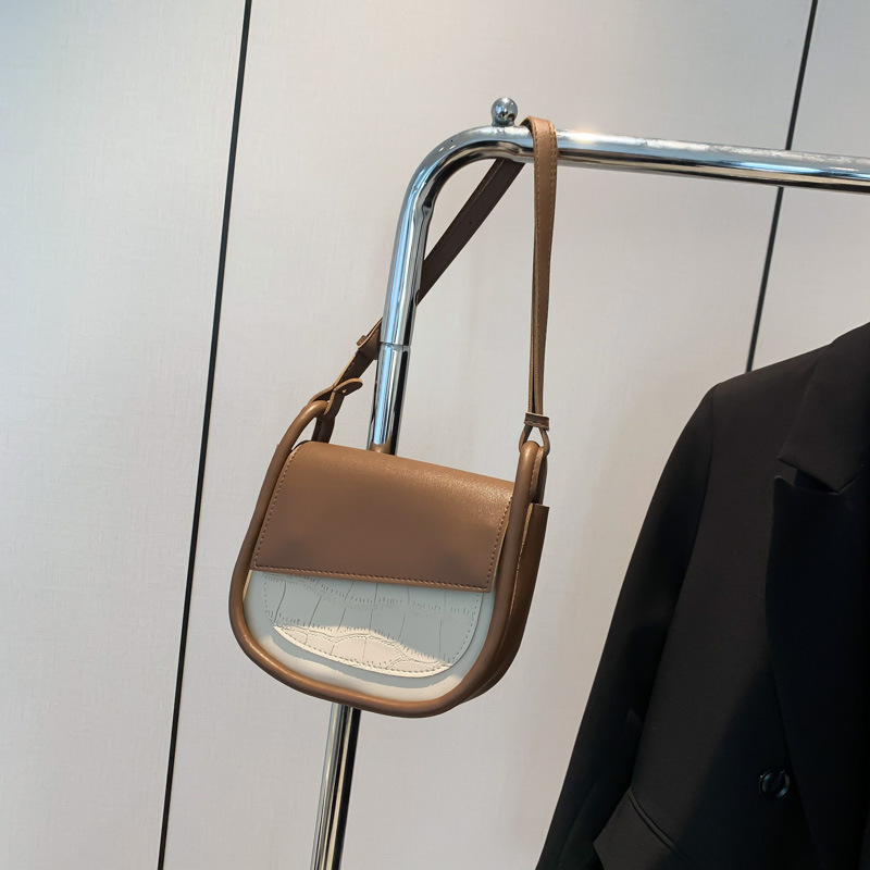 2025 New Niche Design Saddle Fashionable And Beautiful Western Style Small Bag Tote Bag Women's Personalized Mini Shoulder Crossbody Bag