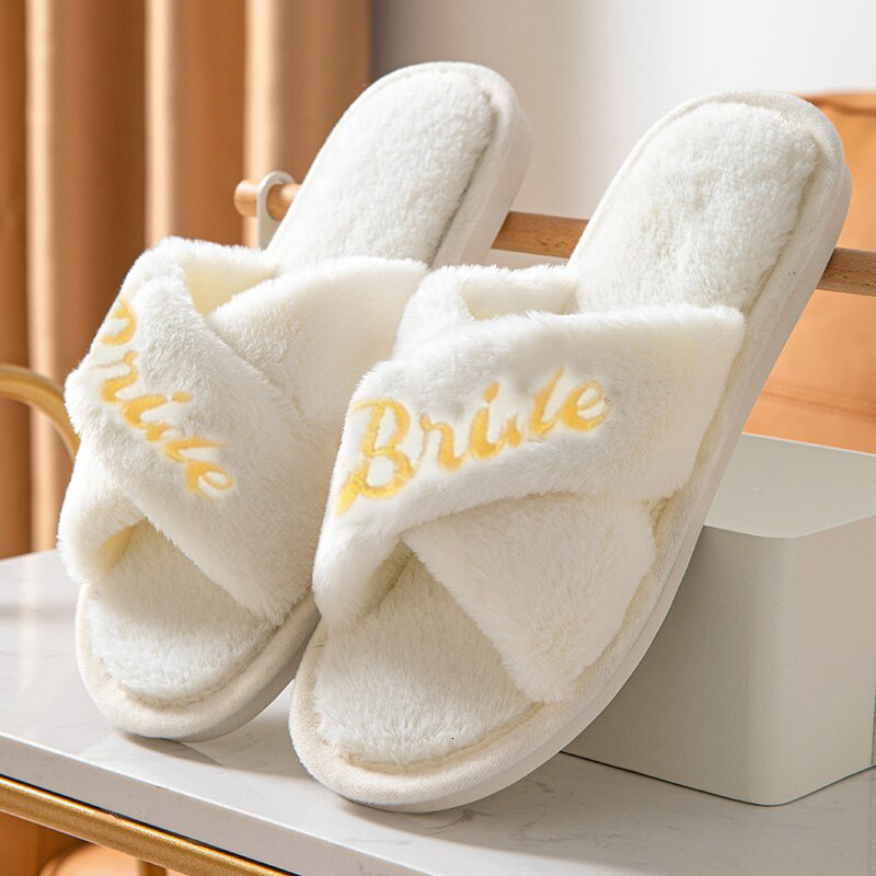 Flurry Female Home Sandal New Years Birthday Gift Best Friend Wedding Bride Bridesmaid Gifts Hotel Slippers