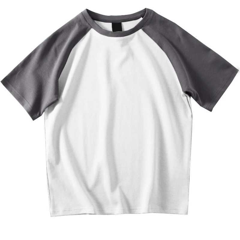 Cotton T Shirt Men Short Sleeve Solid Color T Shirts Hot Summer High Quality Raglan T-shirt Simple Men Tees Korean fashion Z240919