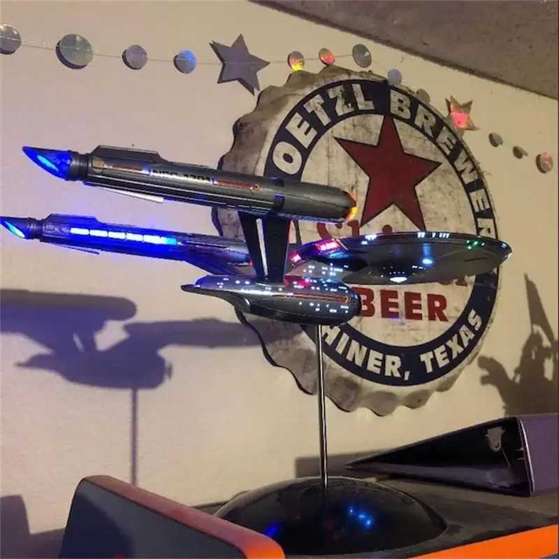 Aircraft Modle Metal Aircraft Replica Aircraft Star Treks Enterprise 1 1000 Model Assemble Starship Handicraft Ornament Collectible Toy Gift L0910 L240910