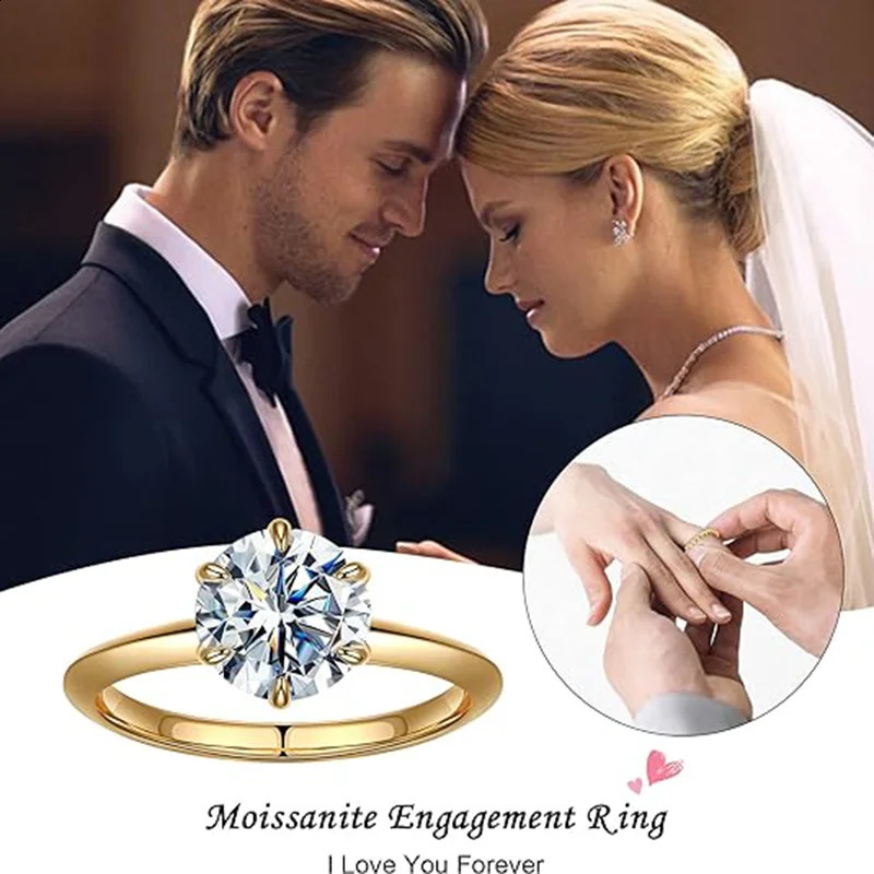 GRA Certified 1-5CT Ring VVS1 Laboratory Diamond Card Ring Female Engagement Promise Wedding Band Jewelry 240918