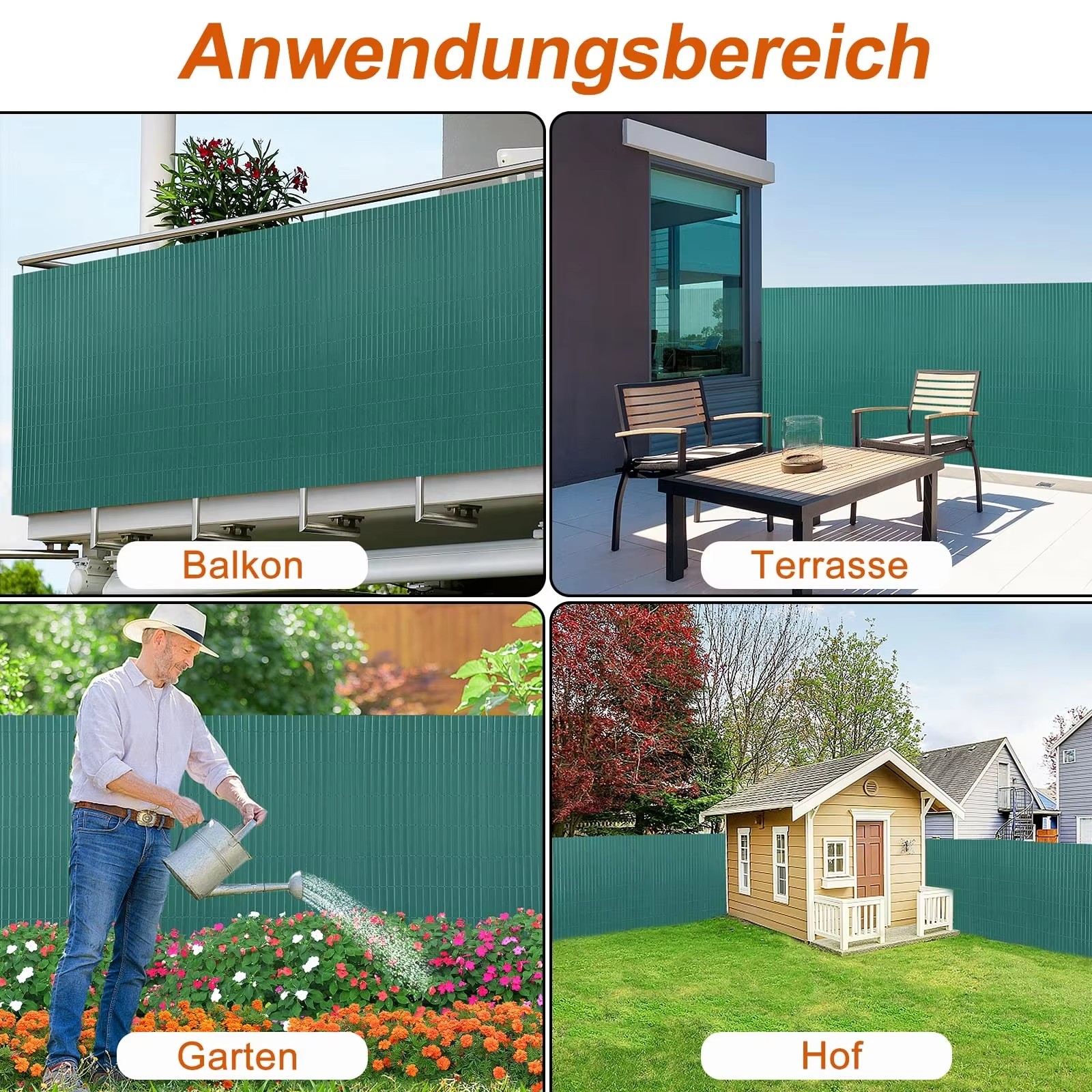 PVC plastic woven fence Garden fence Privacy fence fence