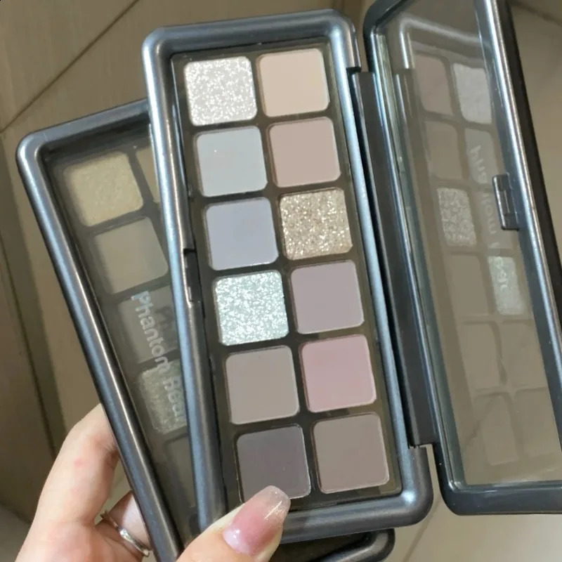 Pearl Low Saturation Eyeshadow Palette Matte Grey Pink Glitter Eye Pigment Lasting Waterproof Eye Shadow Korean Makeup Cosmetics 240914