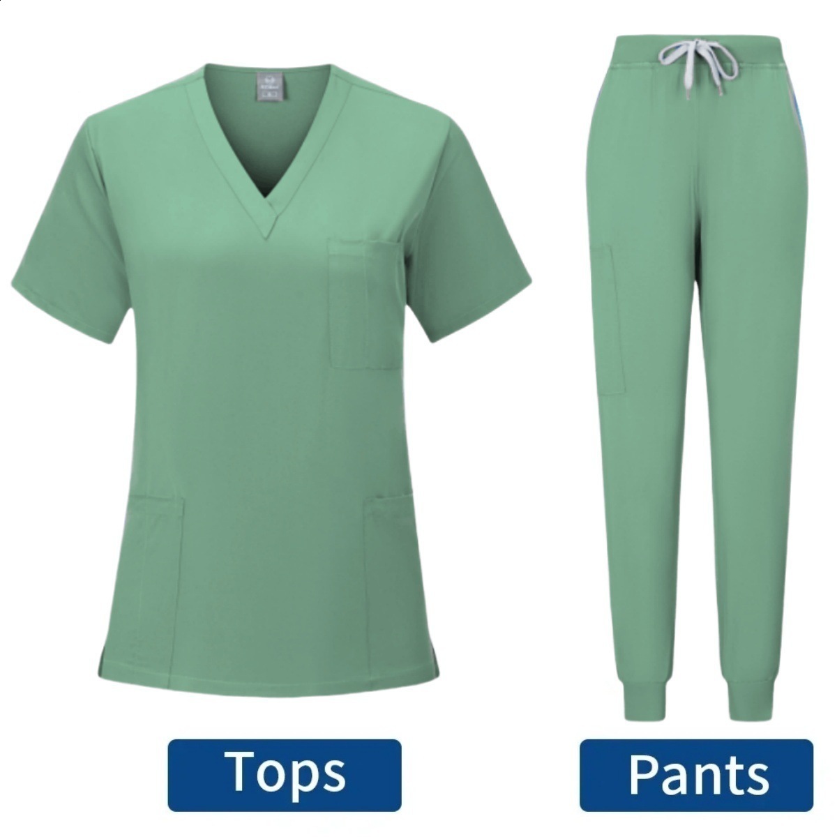 Slim Fit Scrubs Uniform Women Scrub Sets Nursing Accessories Hospital Surgery Gowns Dental Clinic Beauty Salon Workwear 240708