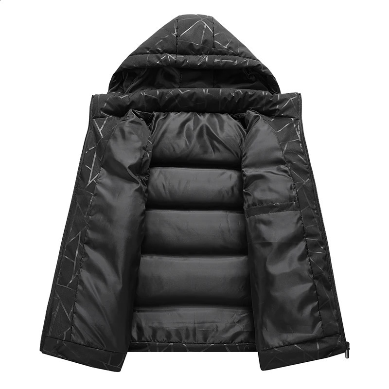Men Clothing Waistcoat Sleeveless Coat Man Winter Warn Vests Mens Hood Vest Down Vests Men Sleeveless Jacket Vests 240912