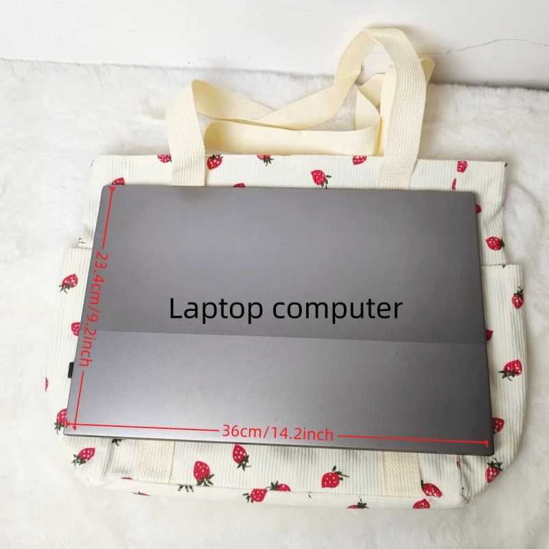 Forest Fresh Corduroy Handbag Sweet and Fashionable Versatile Shoulder Bag Beautiful and Simple Commuter Womens Tote Bag Z250224