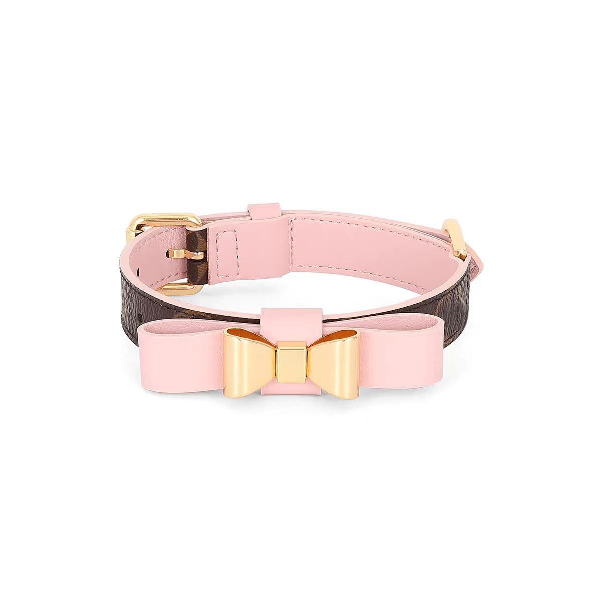Dog Collars Genuine Leather Puppy Leash Small And Medium-sized Cat And Dog Chain Poodle Teddy Schnauzer Pomeranian Deer Dog Walking Collar H250219