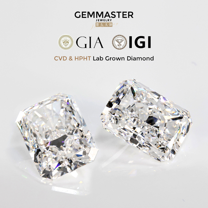 Radiant Lab Grown Diamond CVD HPHT 1ct 3ct 5ct Lab Diamond GIA IGI certificate DEF VVS Loose Real Diamond Wholesale