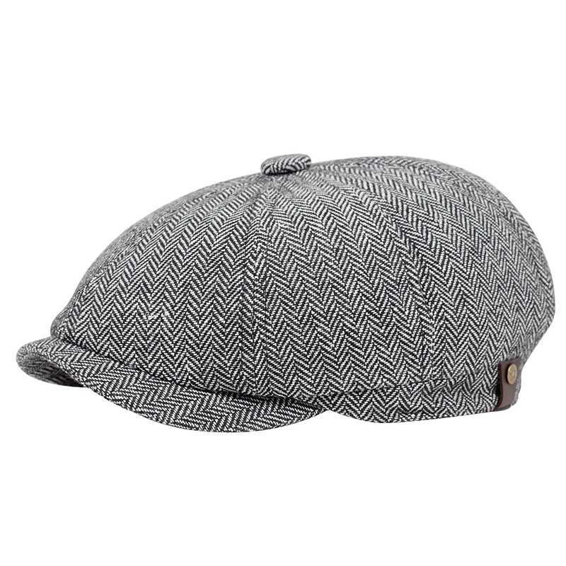 Male Plus Size Ivy Hat Big Head Man Autumn and Winter Newsboy Cap Top Grade Beret Caps 58cm 60cm Two sizesX240919