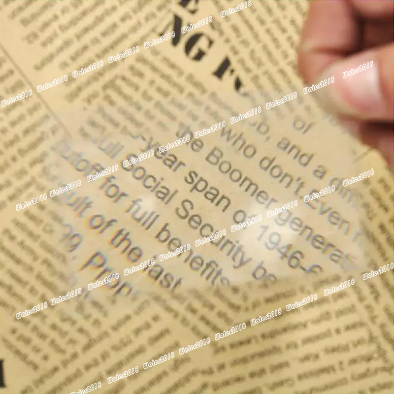 Mini Magnifying Glass Credit Card Reading Magnifying Glass Portable Plastic Business Card 85x55MM