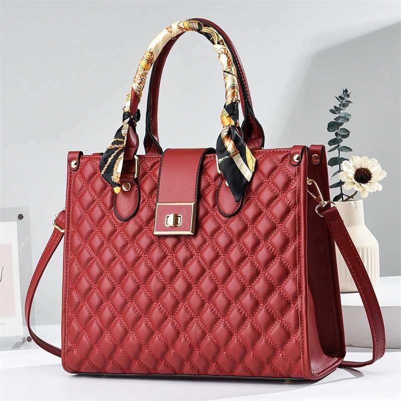 2023 Summer Edition Lingge Women's Large Capacity Tote Commuter Single Shoulder Crossbody Bag
