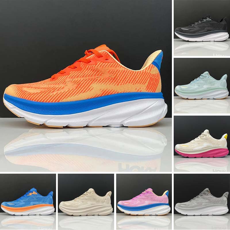 2024 Kids shoes Clifton 9 Toddler Sneakers Trainers People Girls Boys Running shoe Designer youth Runner breathable White pink shoe