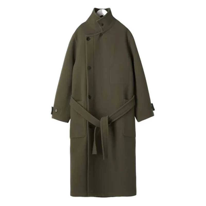 Men's Blends Mauroicardi Autumn And Winter Extra Long Warm Brown Blend Mens Designer Unisex Wool Coat J240830t4eq