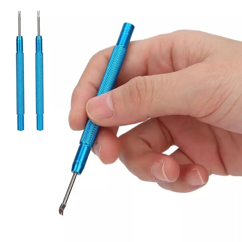 2Pcs Watch Hands Remover Manual Remover Needle Removal Lifting Tool Aluminum Alloy Steel Watch Repair Tool Watchmaker